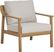 Logen Natural 4 Pc Outdoor Seating Set with Beige Cushions