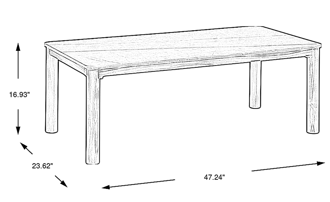 Logen Natural Outdoor Cocktail Table