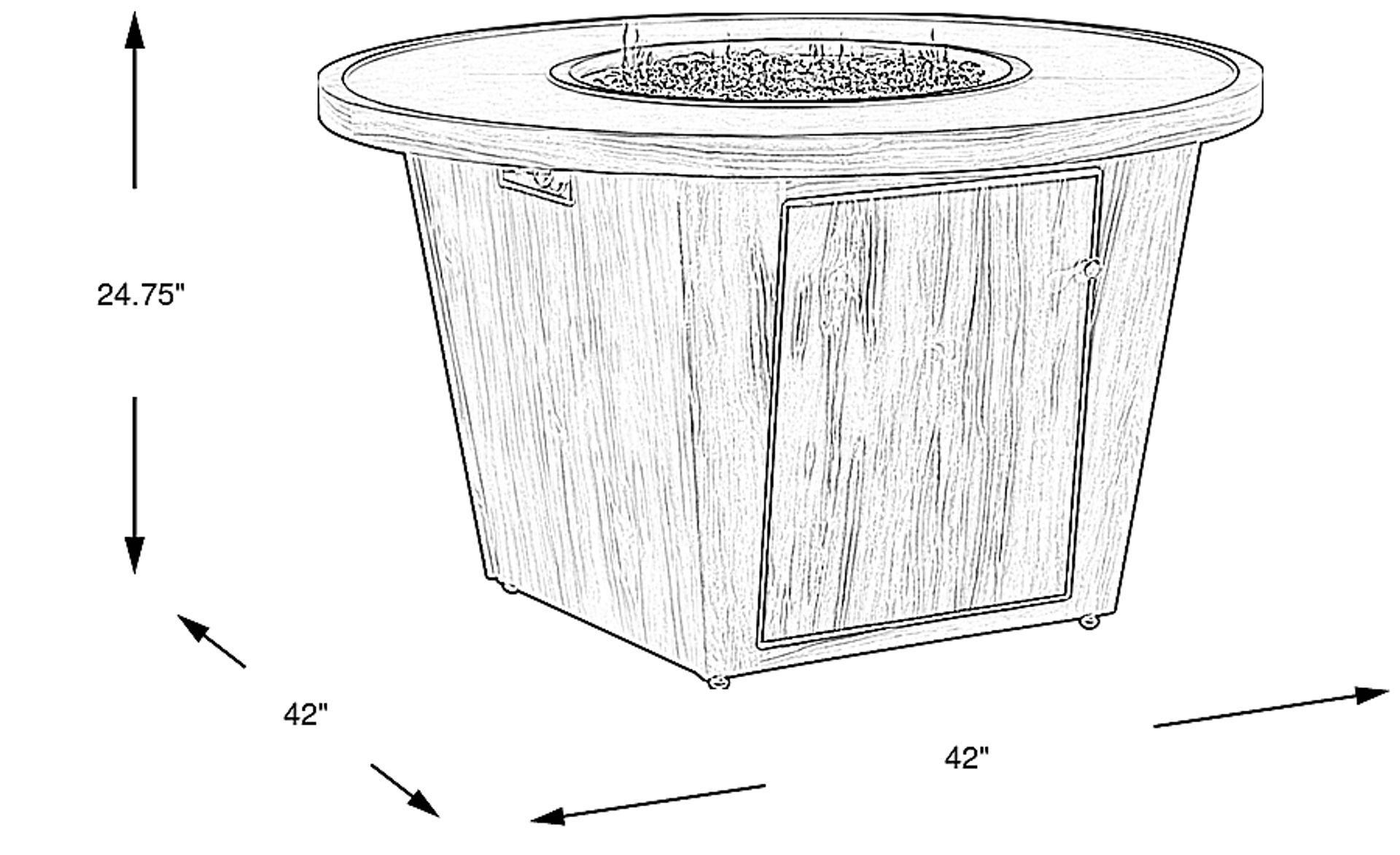 Dimension Image. Please refer to the Dimension Tab on this page for dimension details.