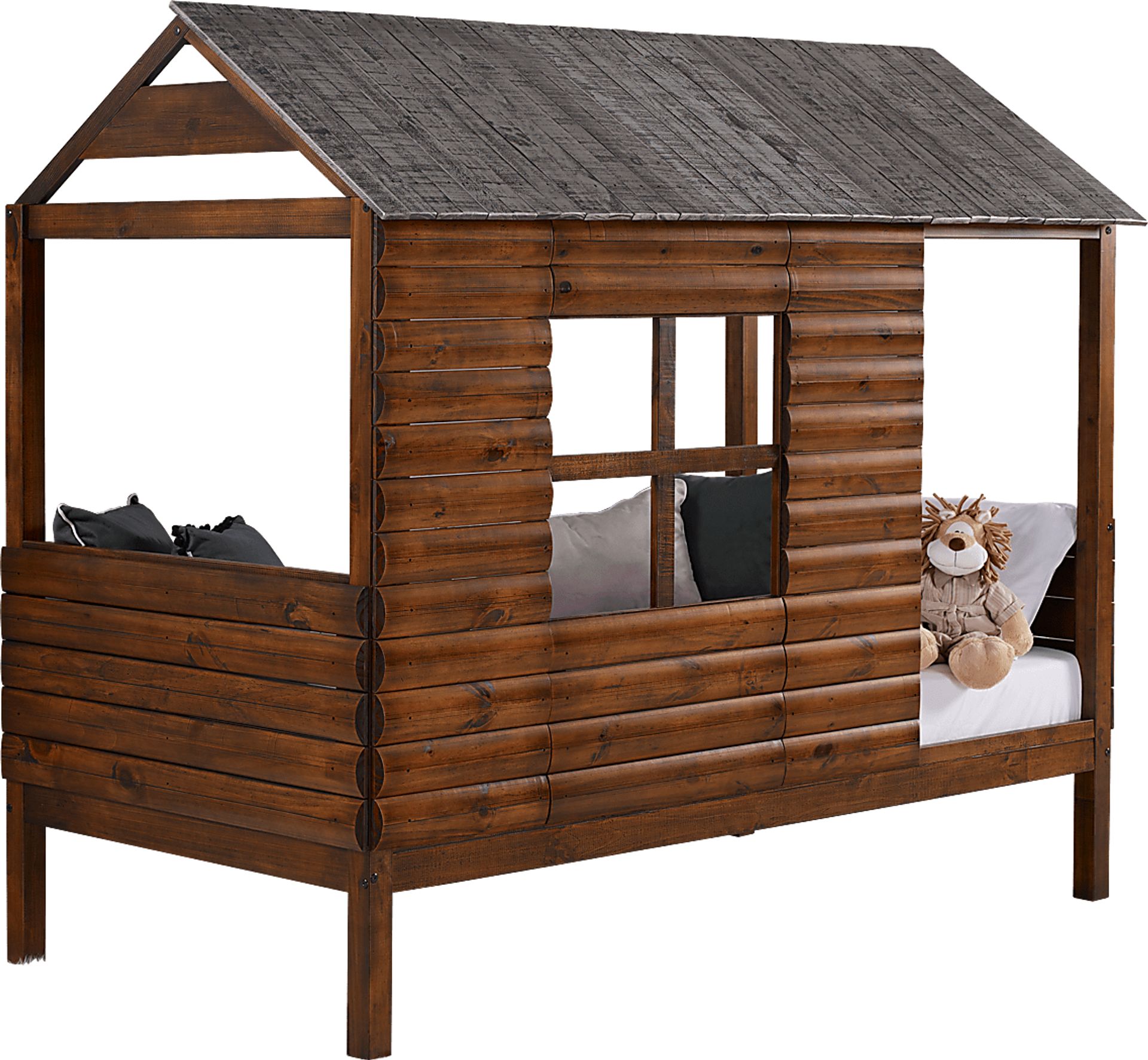 Loghouse Camp Walnut Twin Jr. Loft Bed - Image 1