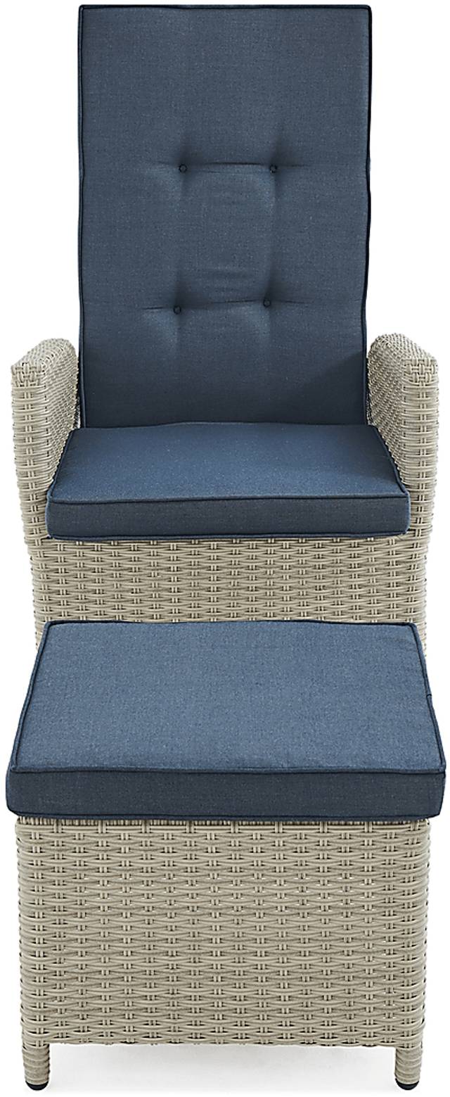 Logmont Navy 5 Pc Outdoor Seating Set - Thumbnail - Image 2
