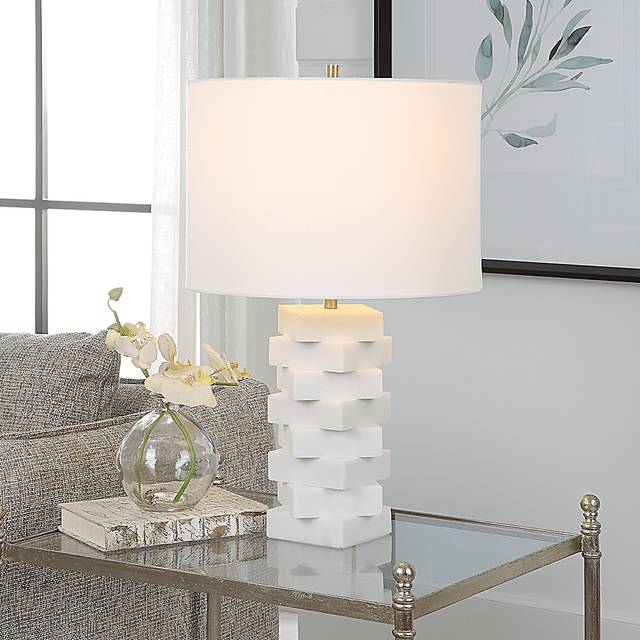 Logwood Hollow White Lamp - Thumbnail - Image 3