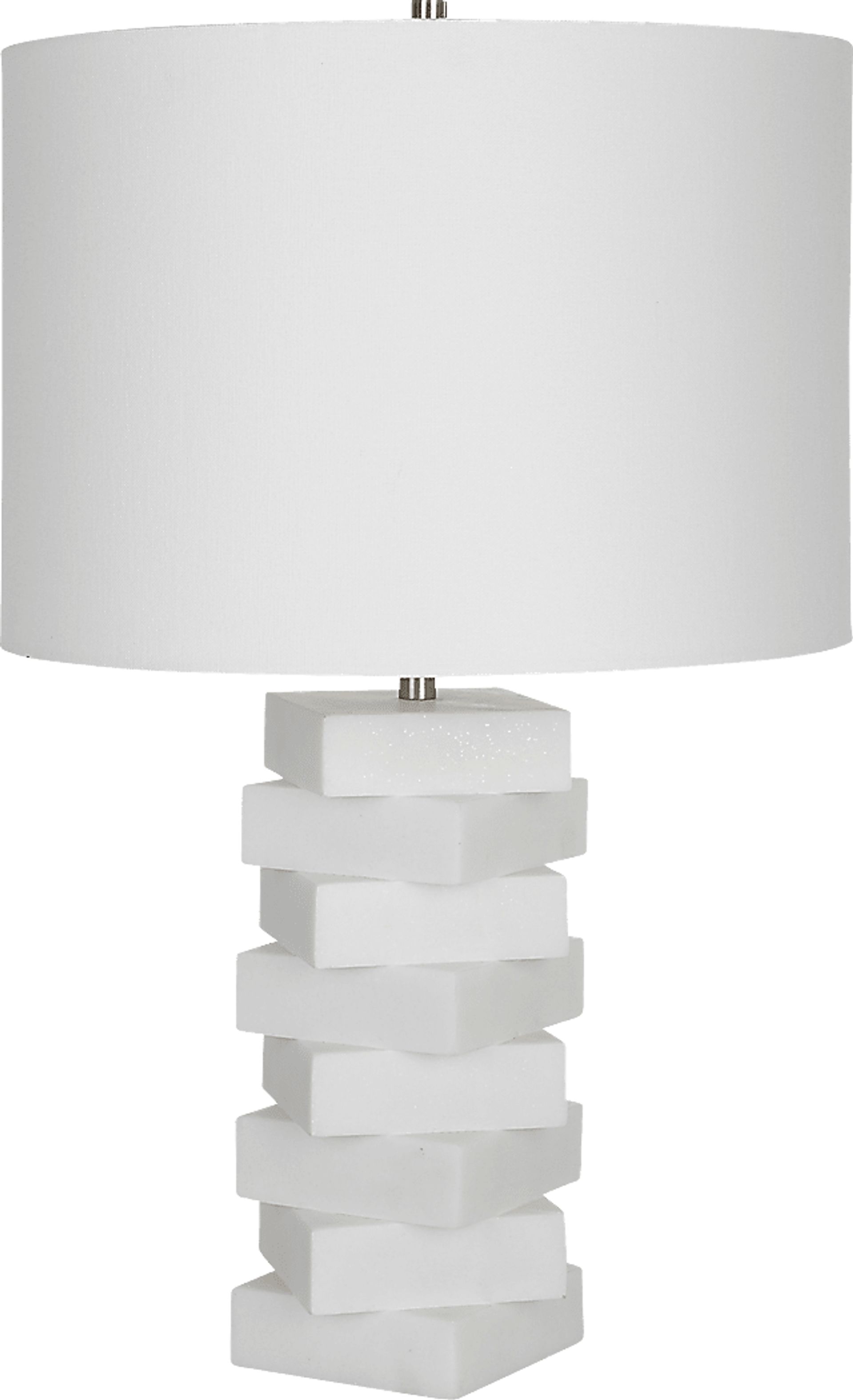 Logwood Hollow White Lamp - Image 1