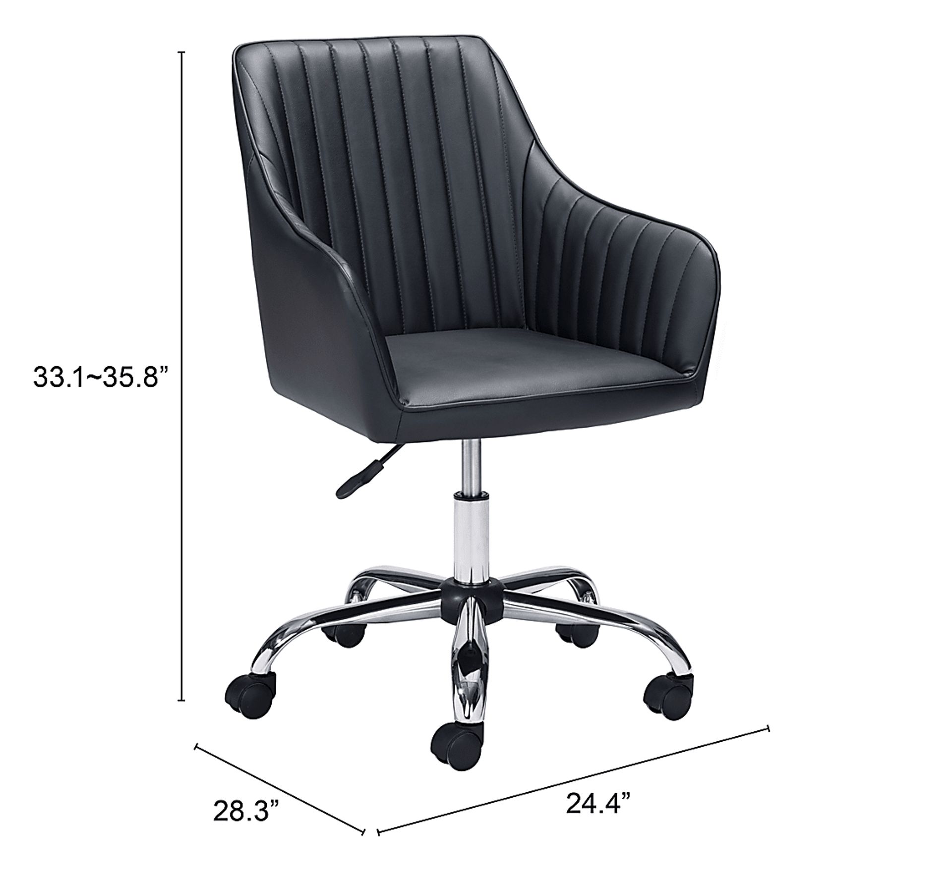 Lohrey Black Office Chair - Image 7