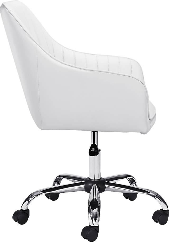 Lohrey White Office Chair - Thumbnail - Image 2
