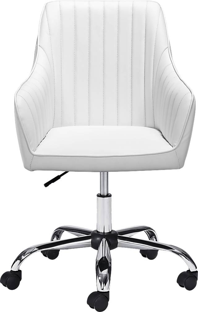 Lohrey White Office Chair - Thumbnail - Image 3