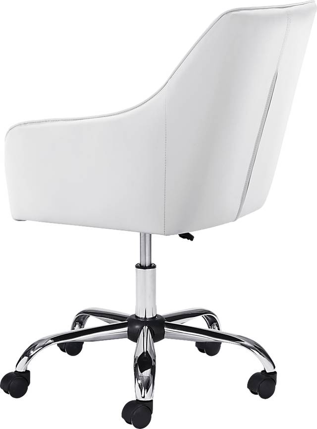Lohrey White Office Chair - Thumbnail - Image 5