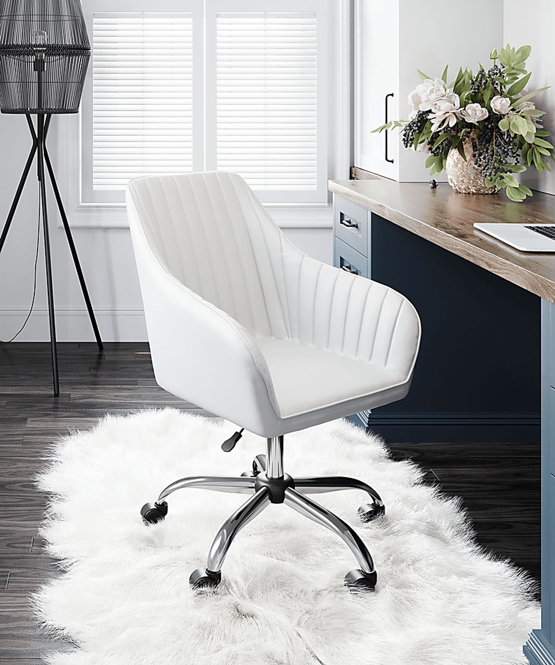 Lohrey White Office Chair - Image 6