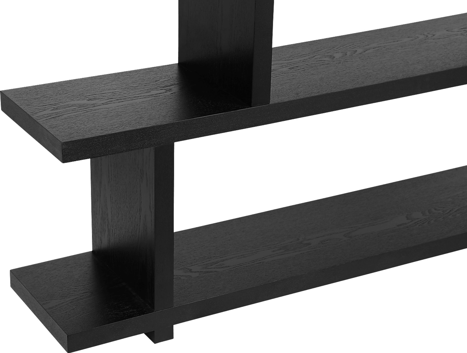 Loic Black Shelf Bookcase - Image 5