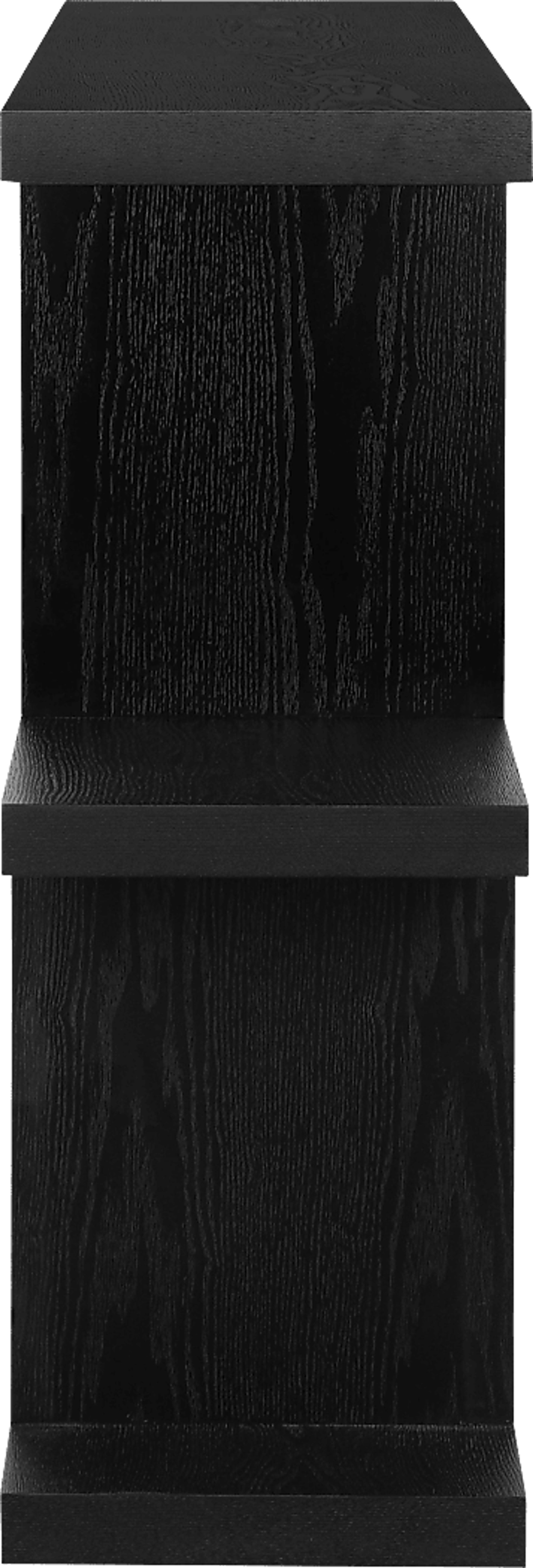 Loic Black Shelf Bookcase - Image 8