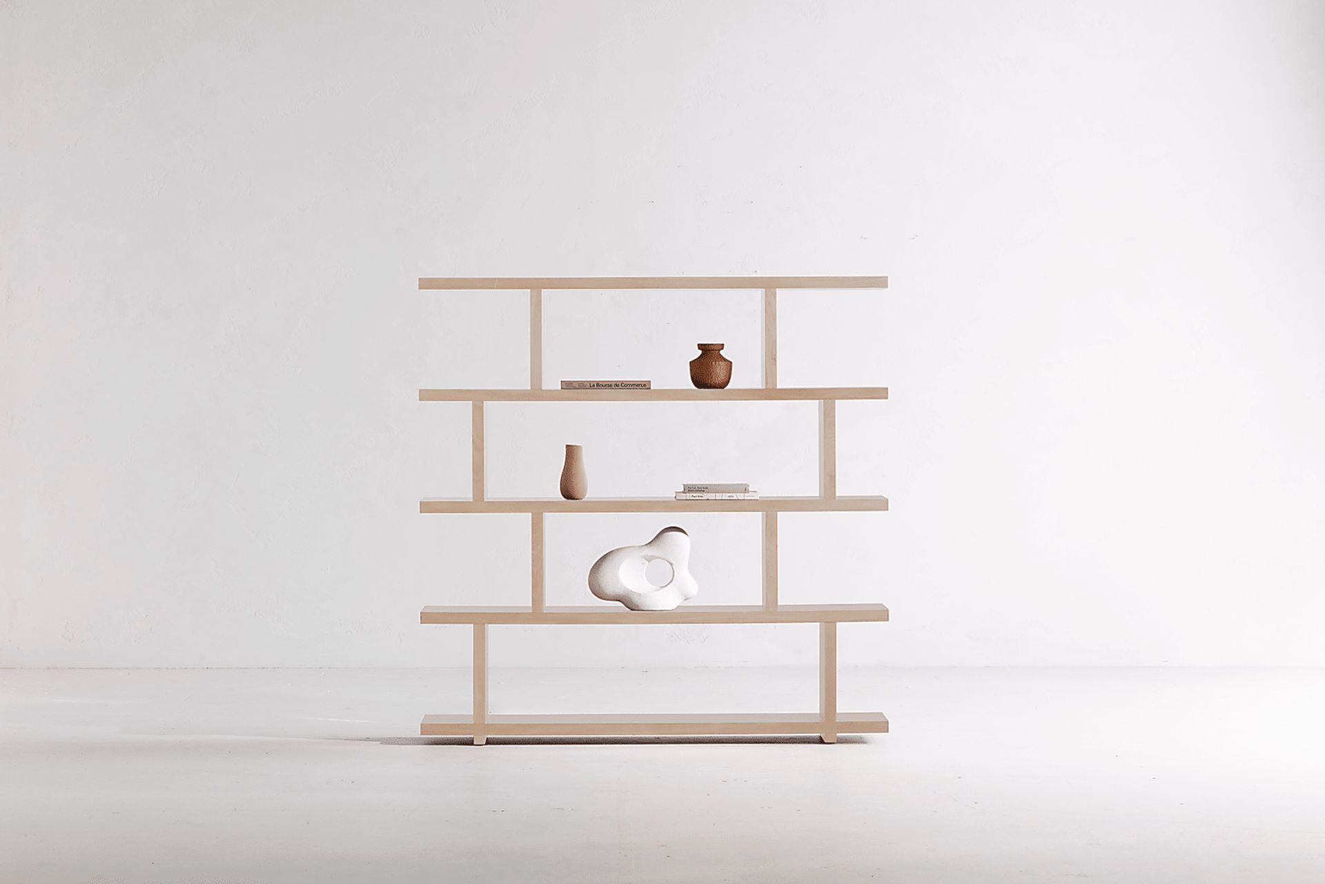 Loic Natural Large Shelf Bookcase - Image 2
