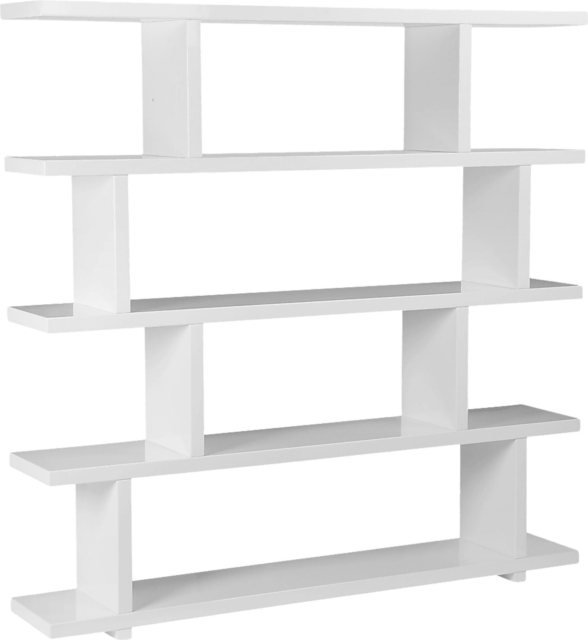 Loic White Shelf Bookcase - Image 6