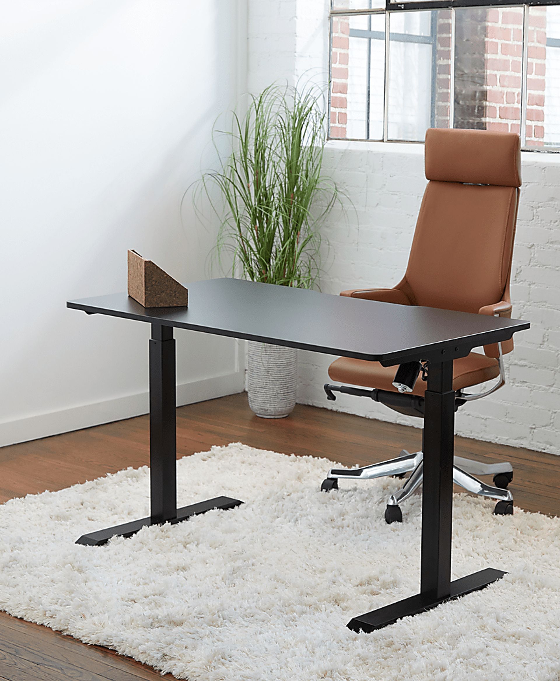 Lois Black Adjustable Standing Desk - Image 6