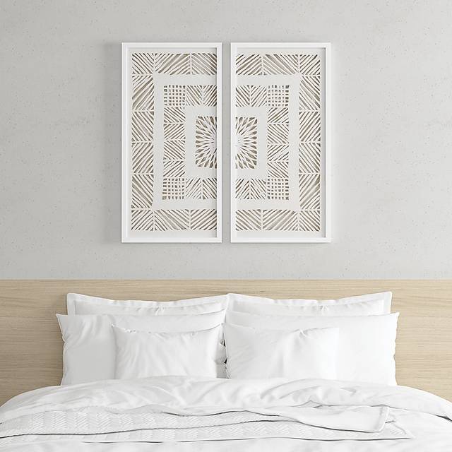 Loki Off White Wall Decor, Set of 2 - Thumbnail - Image 3