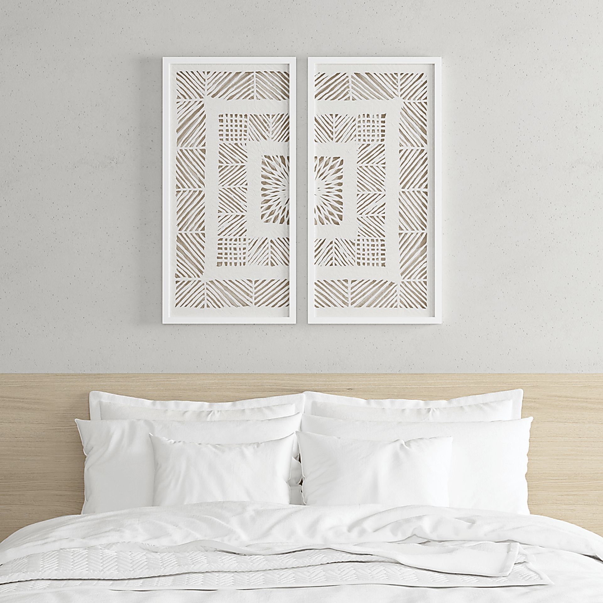 Loki Off White Wall Decor, Set of 2 - Image 3