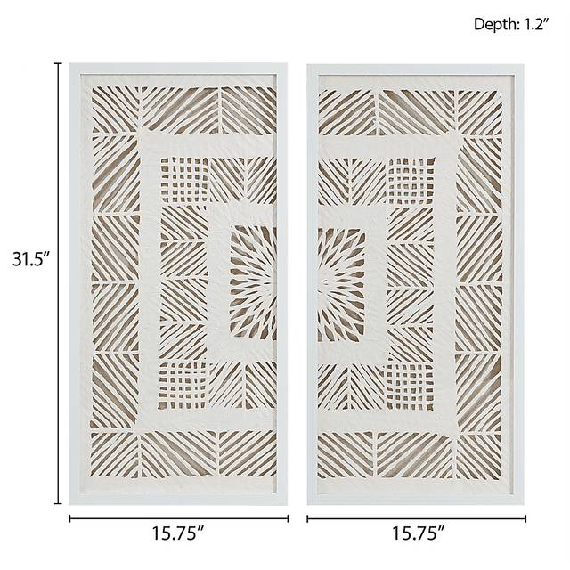Loki Off White Wall Decor, Set of 2 - Thumbnail - Image 8