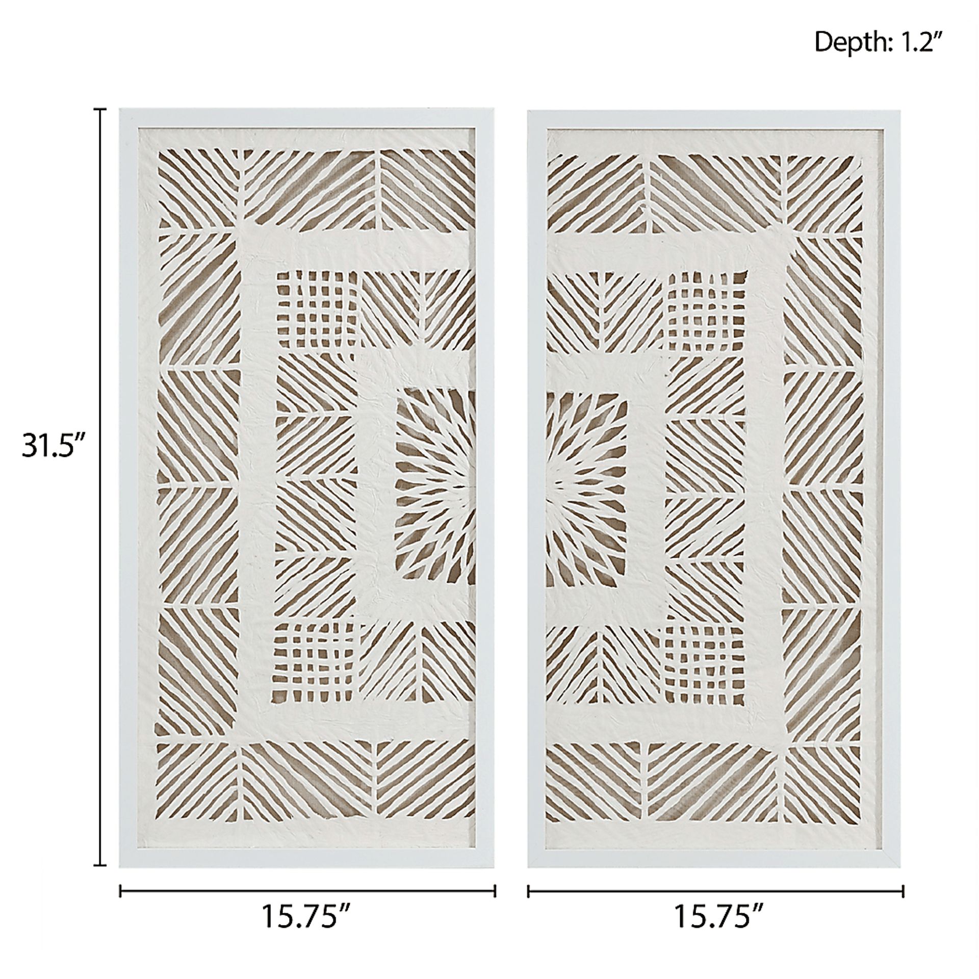 Loki Off White Wall Decor, Set of 2 - Image 8