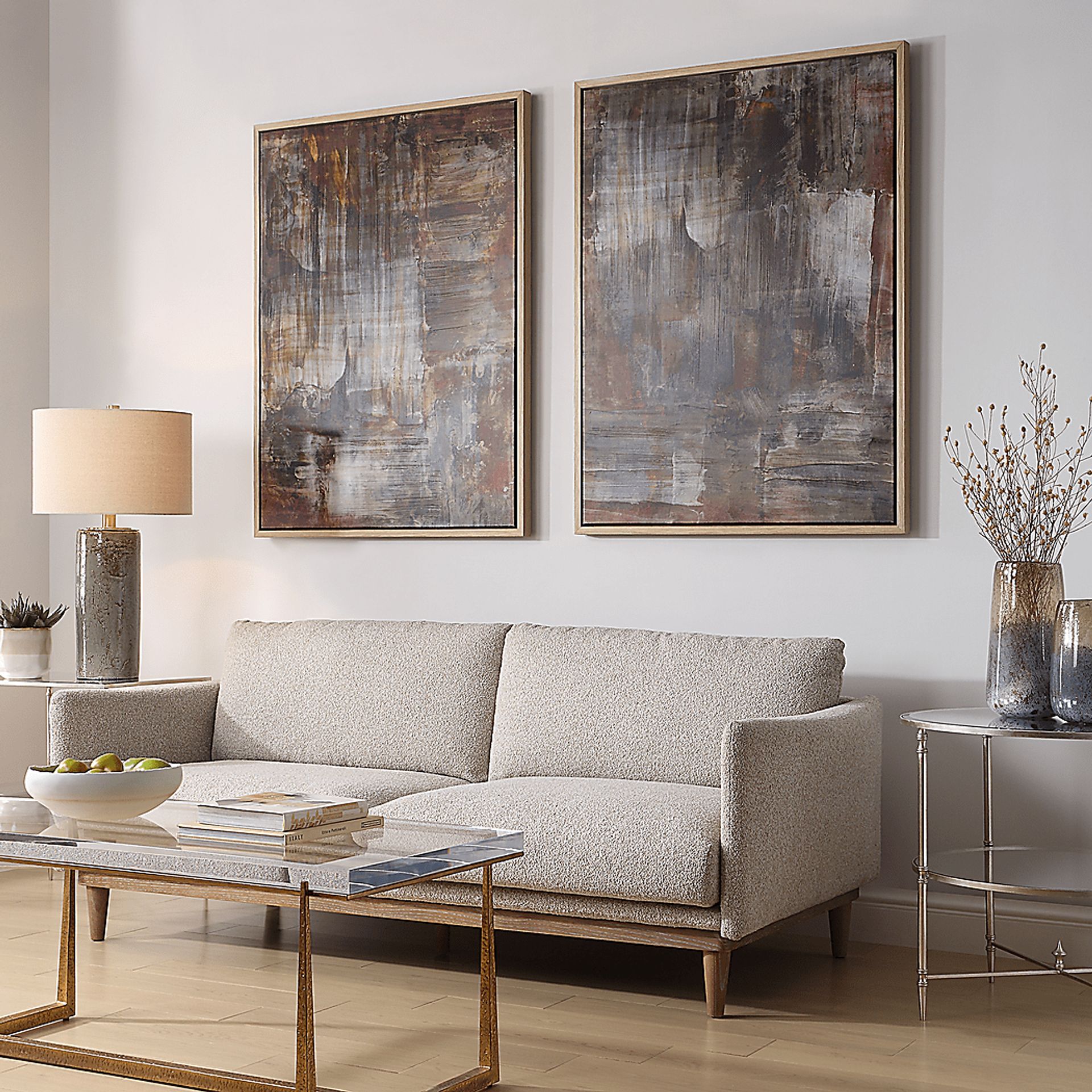 Lokil Brown Artwork, Set of 2 - Image 2
