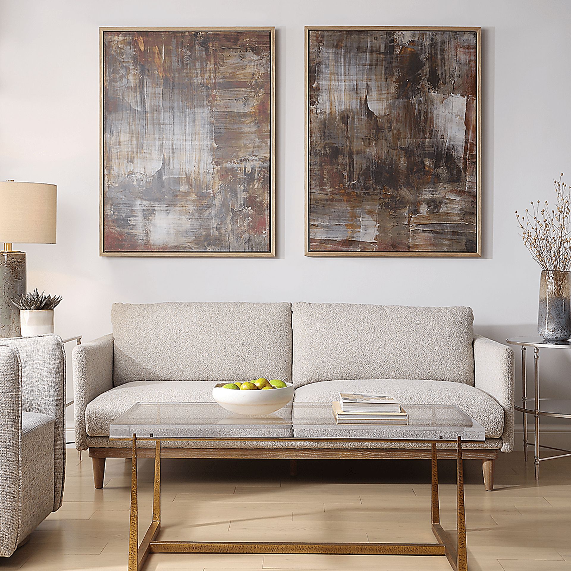 Lokil Brown Artwork, Set of 2 - Image 3