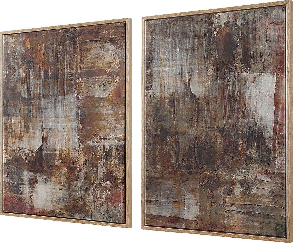 Lokil Brown Artwork Set Of 2 | Rooms to Go
