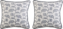 Lola Slate Blue Indoor/Outdoor Accent Pillow, Set of 2