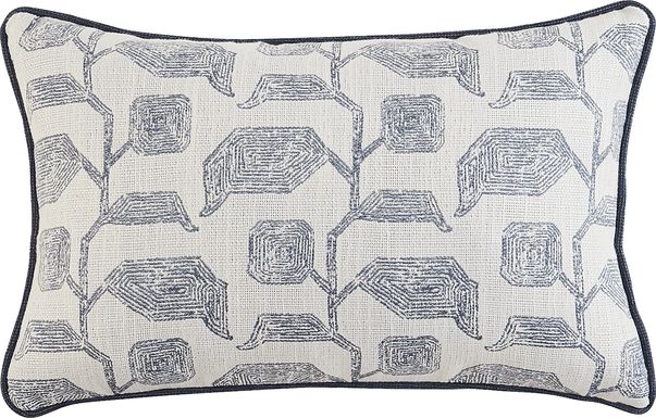 Lola Slate Blue Indoor/Outdoor Kidney Pillow