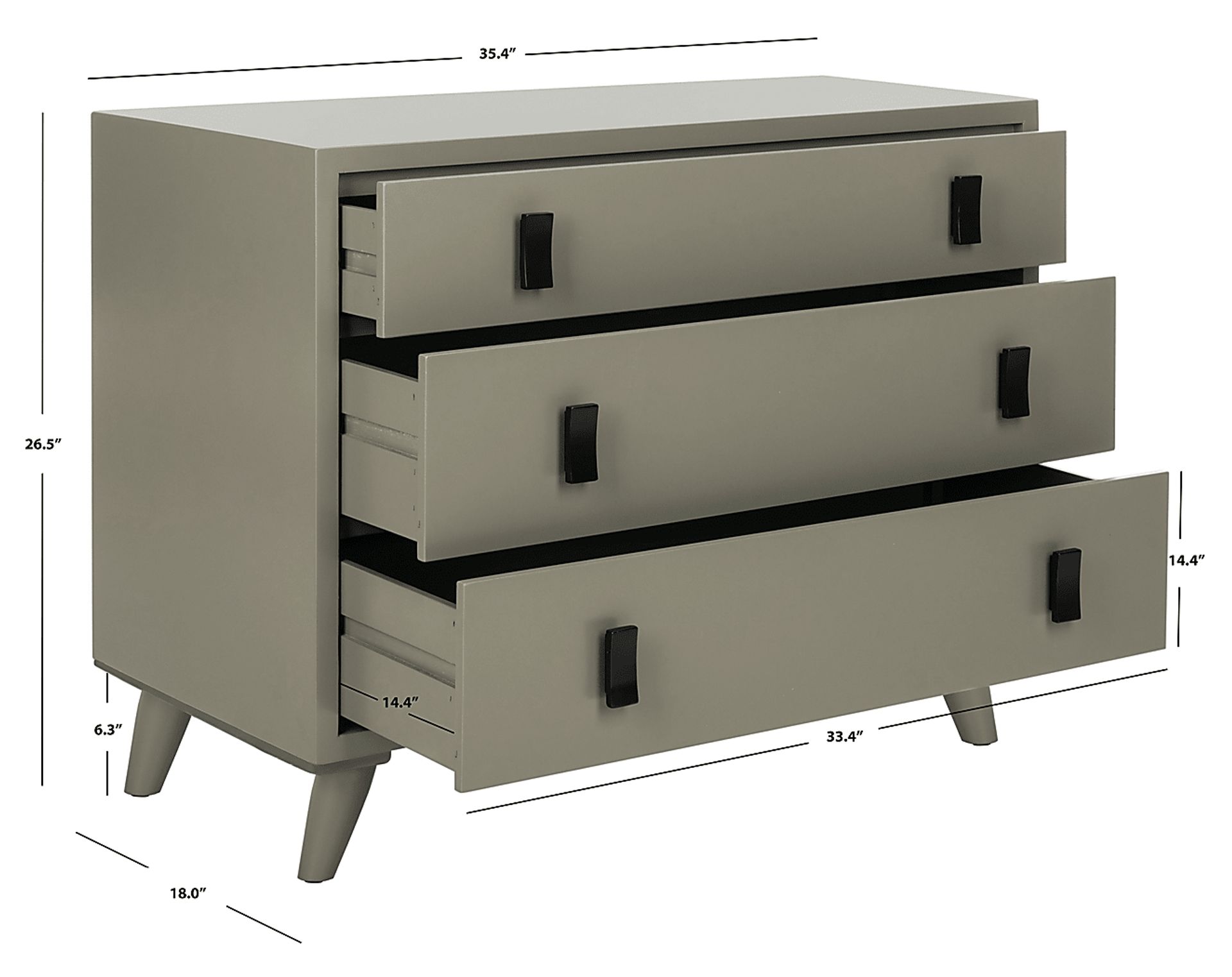 Lolandra Gray Accent Cabinet - Image 10