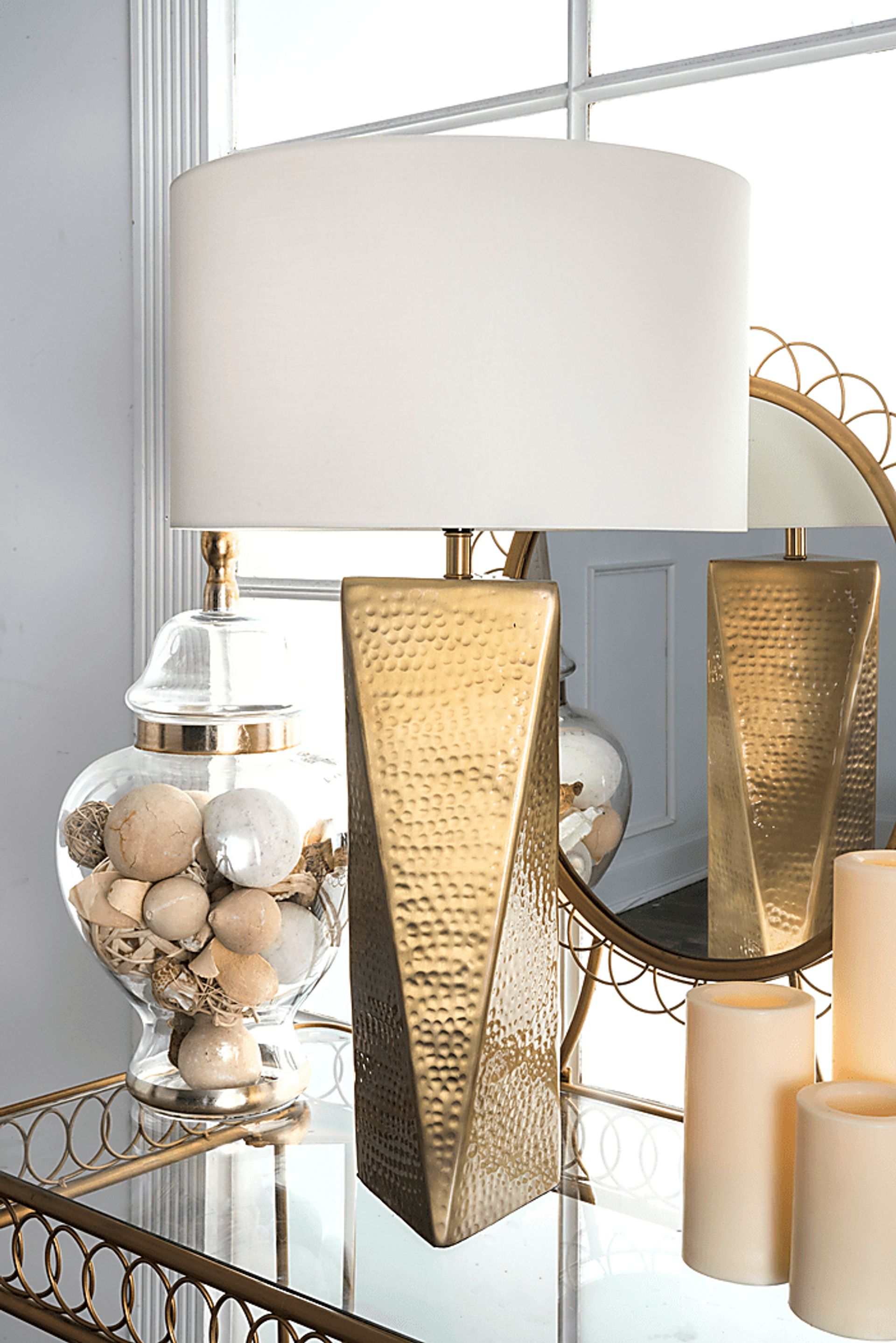 Lolene Gold Lamp - Image 2