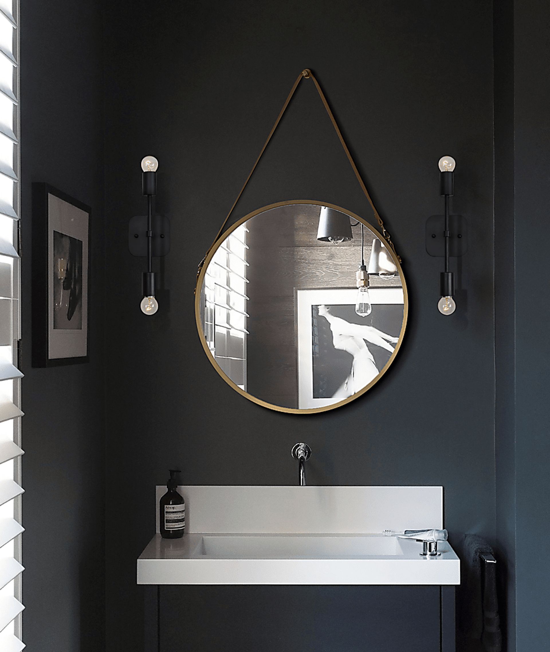 Loma Trace Black Wall Sconce - Image 2