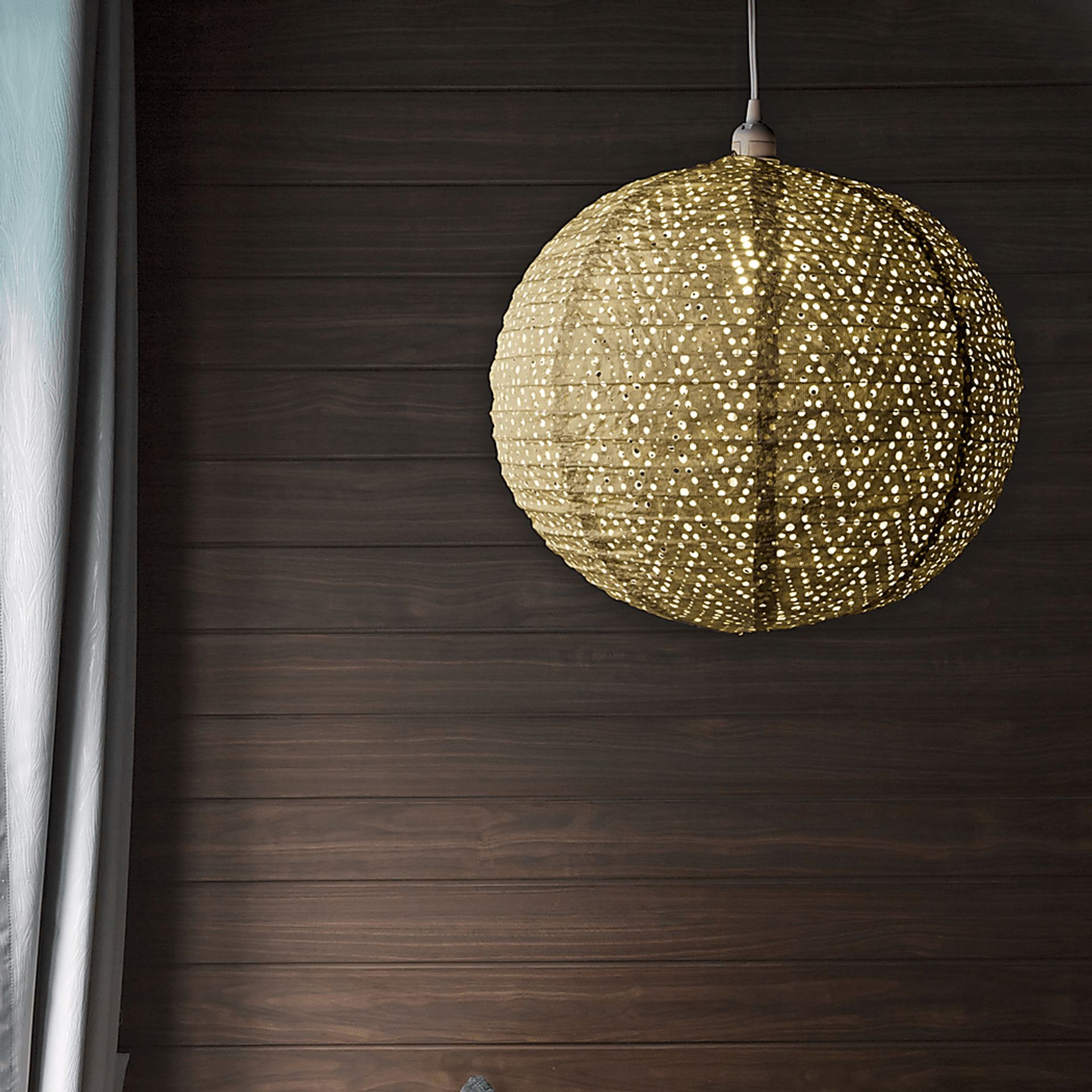 Lomen Summit Outdoor Cream Lantern - Image 7