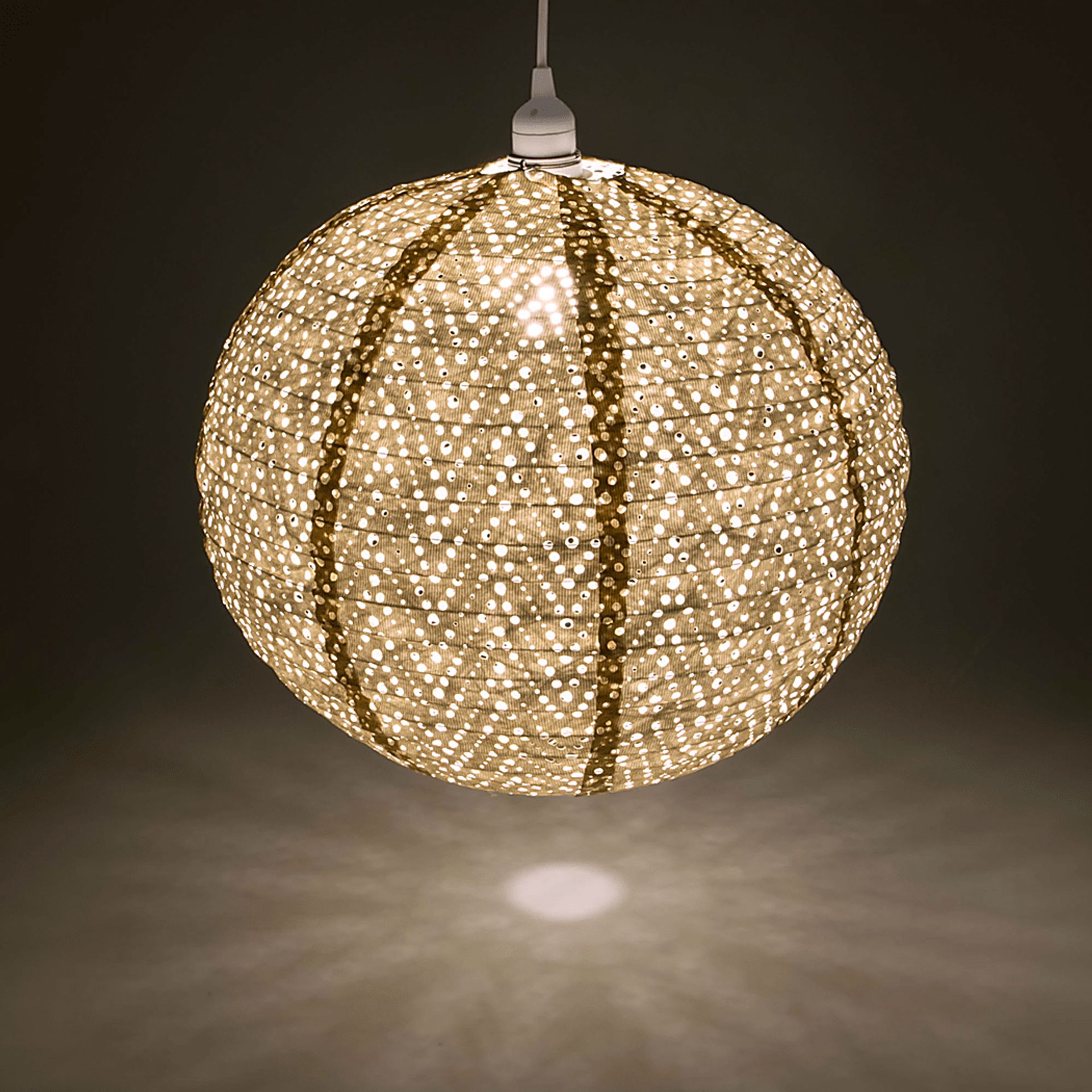 Lomen Summit Outdoor Cream Lantern - Image 9