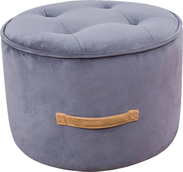 Kids Lomiller Gray Ottoman - Thumbnail - Image 1