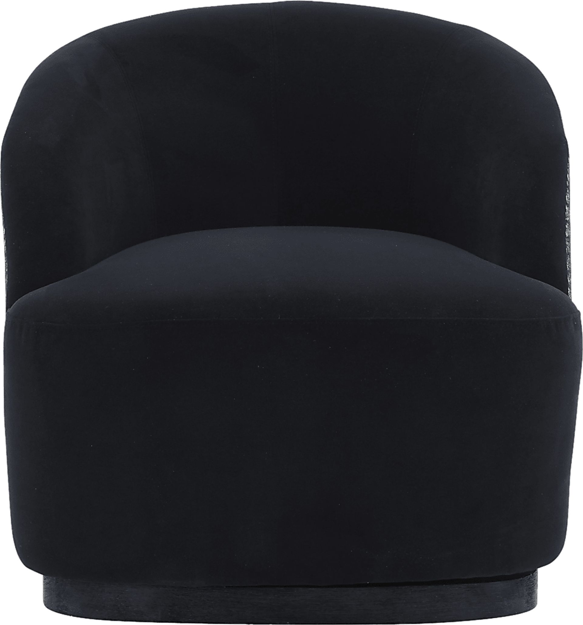 Lommel Black Swivel Accent Chair - Image 3