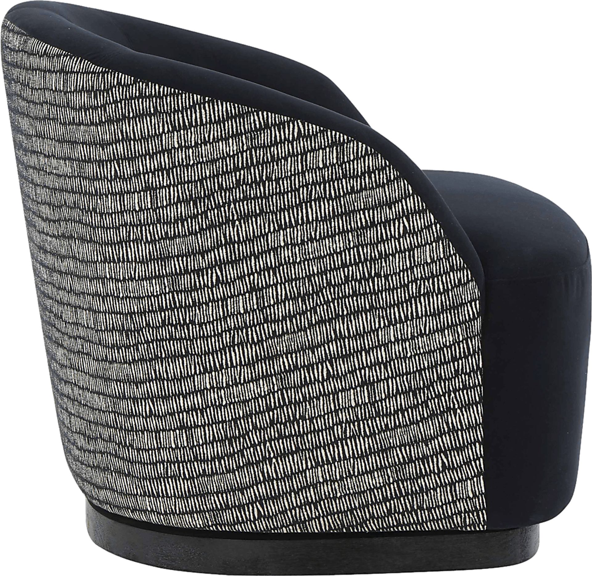 Lommel Black Swivel Accent Chair - Image 4