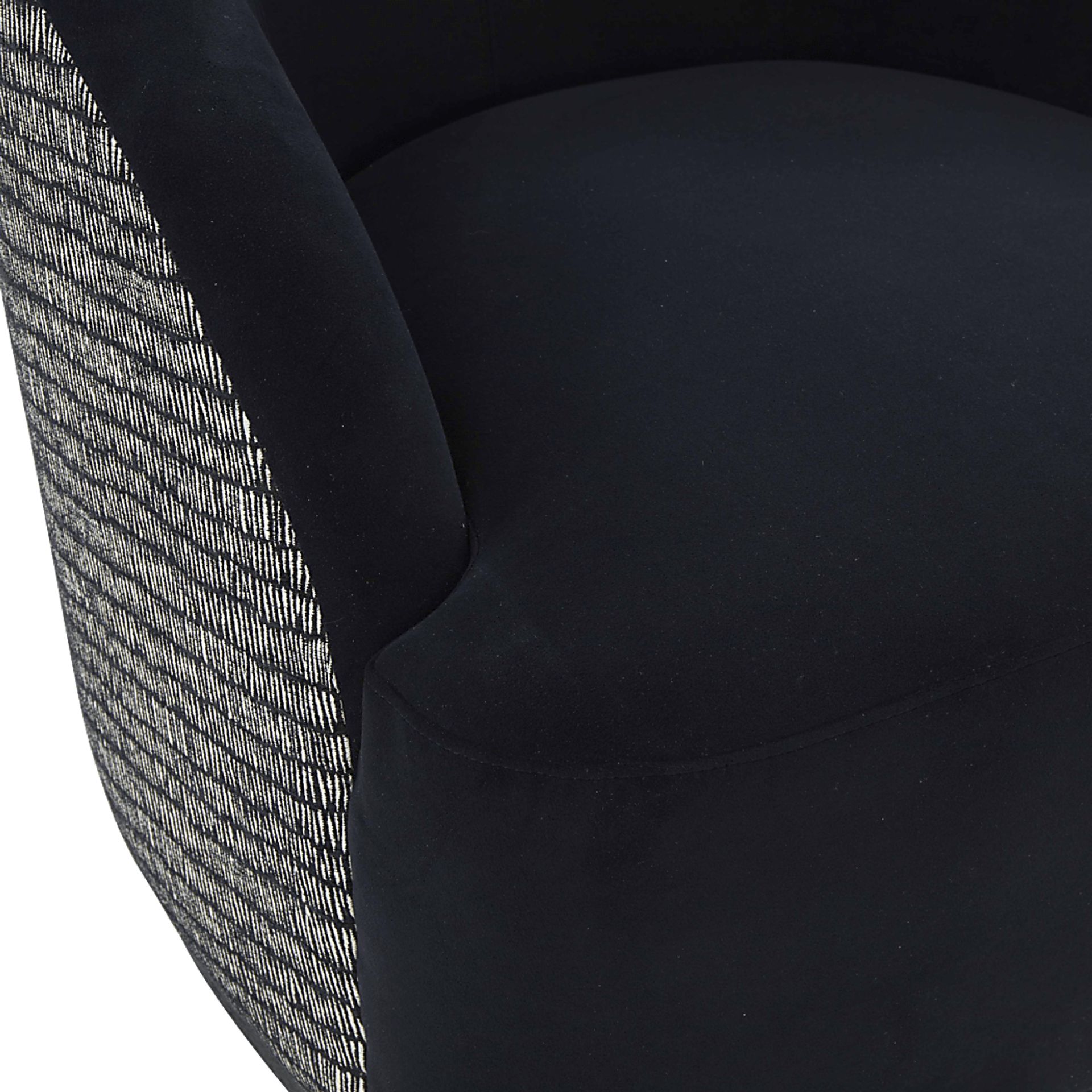 Lommel Black Swivel Accent Chair - Image 6