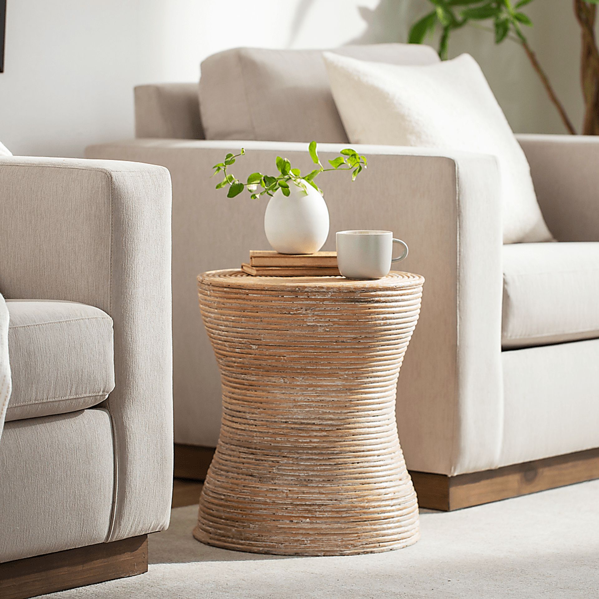 Lommi White End Table - Image 2