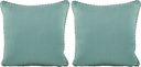 Turquoise Solid Indoor/Outdoor Accent Pillow, Set of Two