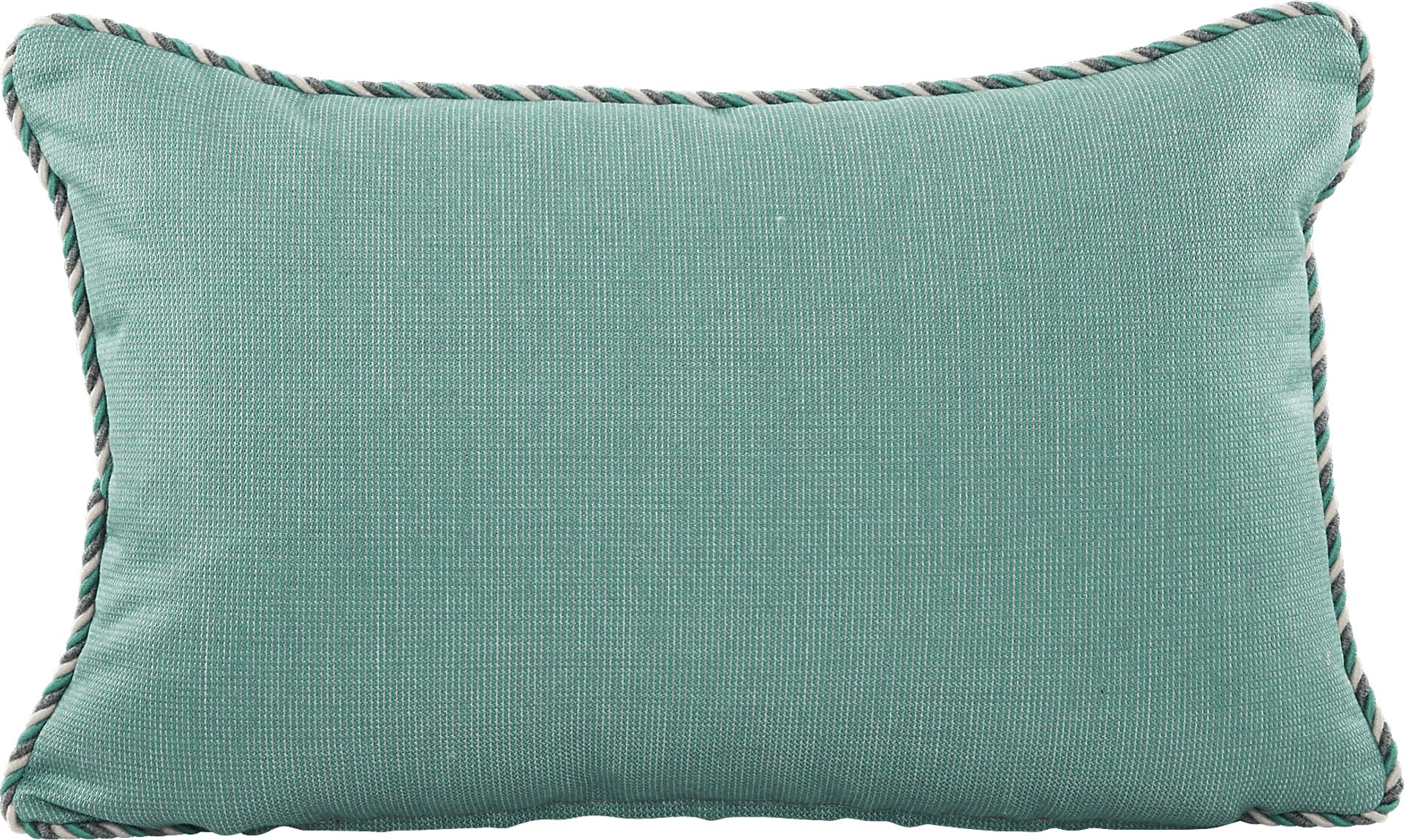 Turquoise Solid Indoor/Outdoor Accent Pillow - Image 1