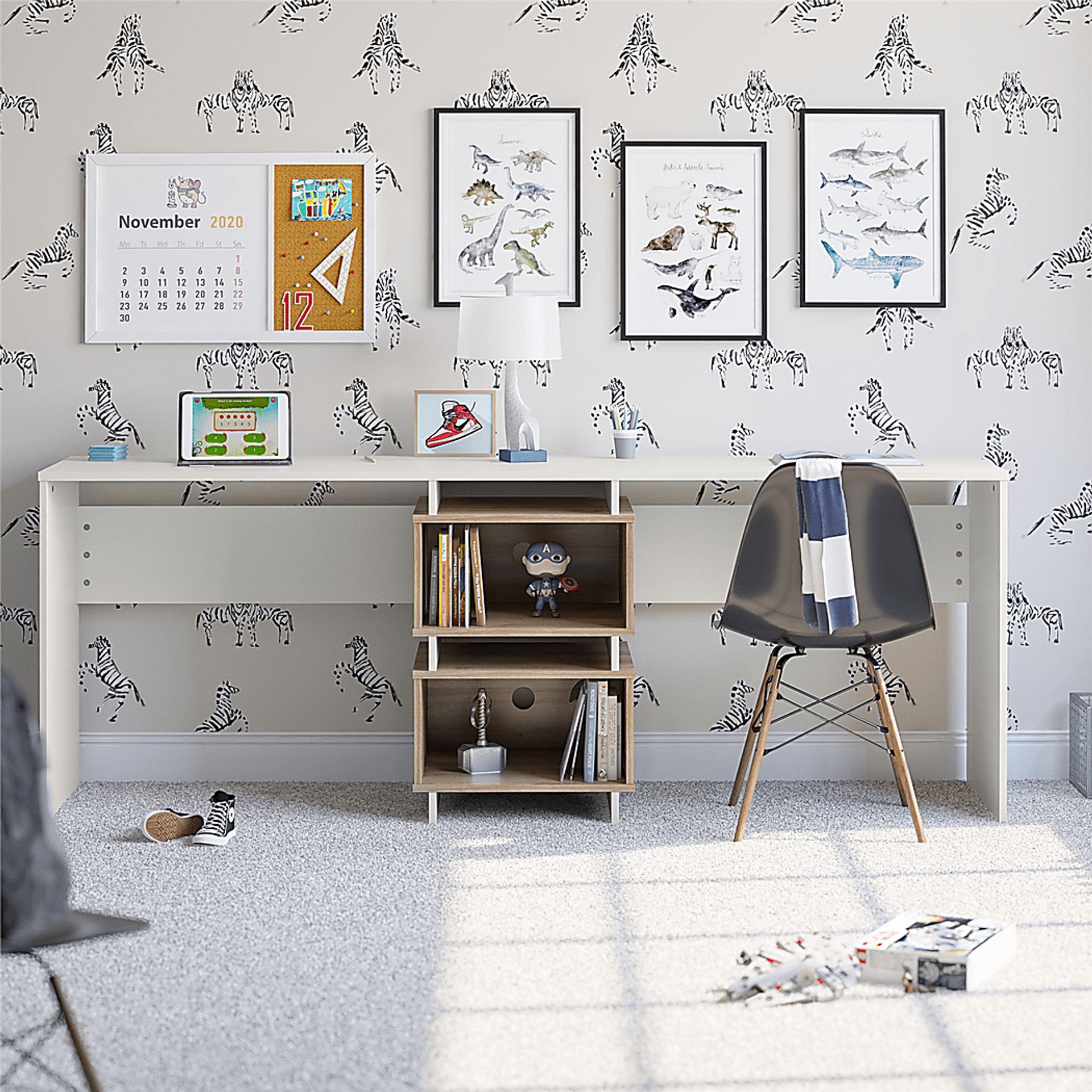 Lonake White Desk - Image 2