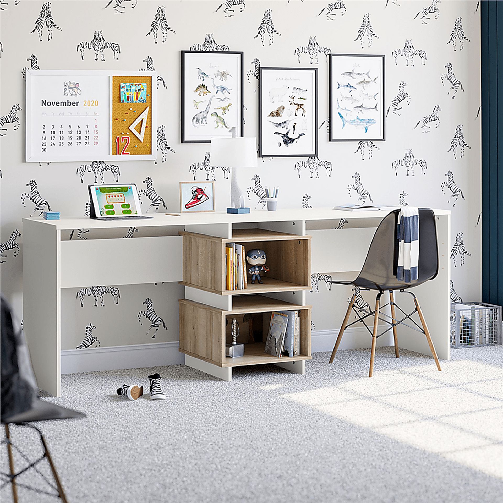 Lonake White Desk - Image 3
