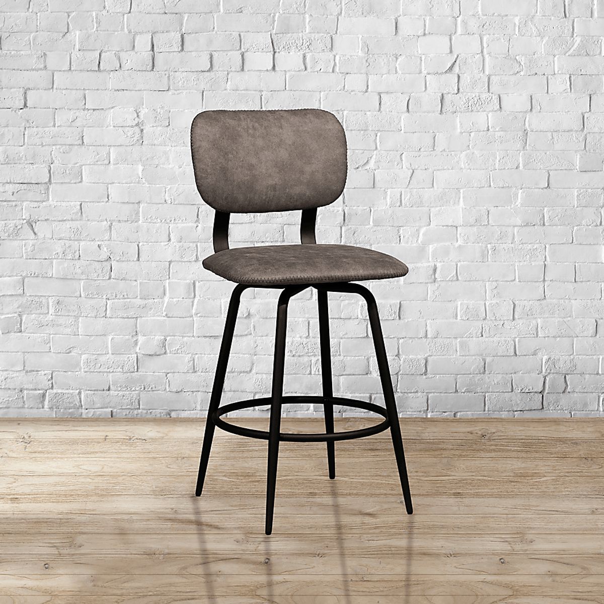 Londerry Black Black,Colors Gray Swivel Barstool Rooms to Go