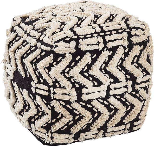 Lonella Black Pouf - Thumbnail - Image 1