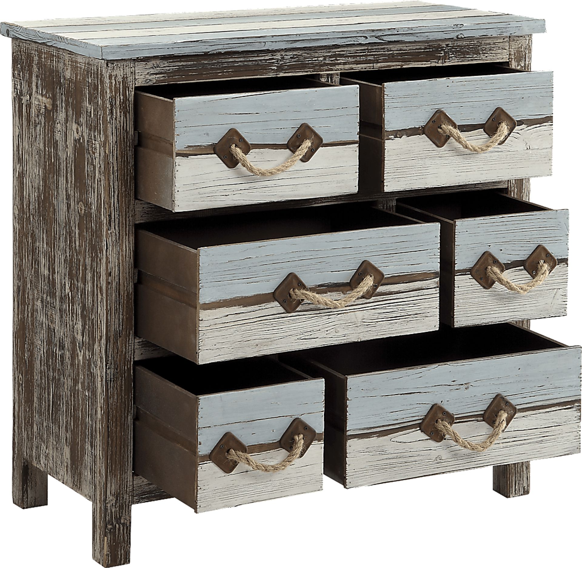 Longboat Key Gray Six Drawer Accent Cabinet - Image 2