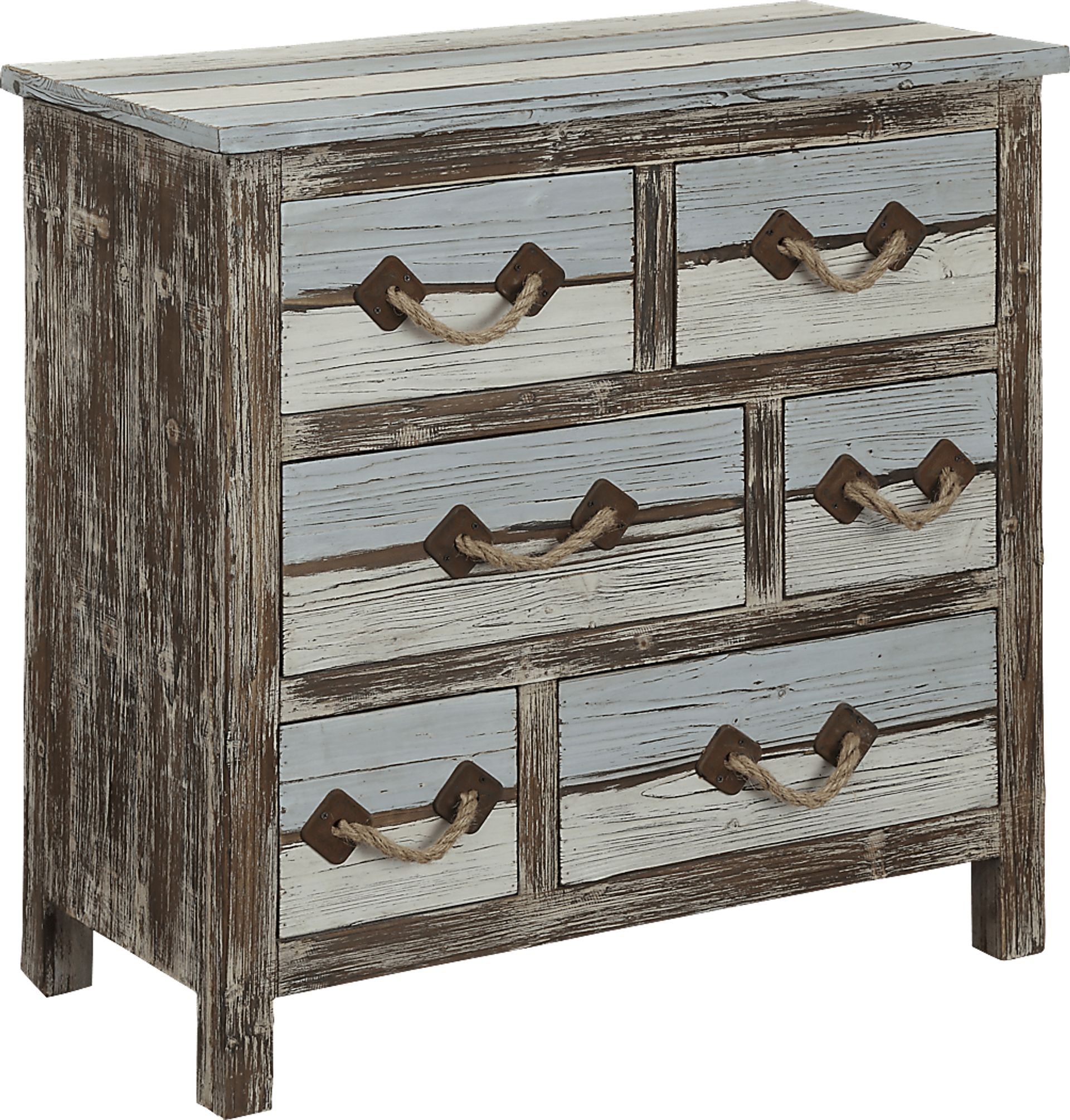 Longboat Key Gray Six Drawer Accent Cabinet - Image 1