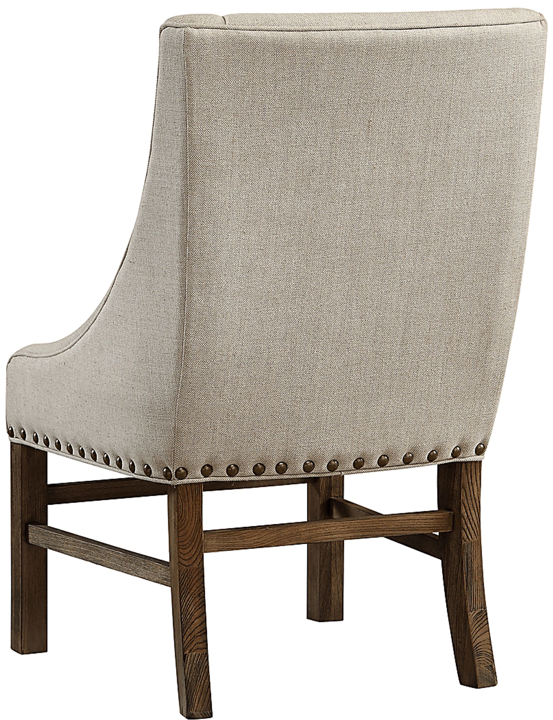 Longcoy Beige Arm Chair - Image 4