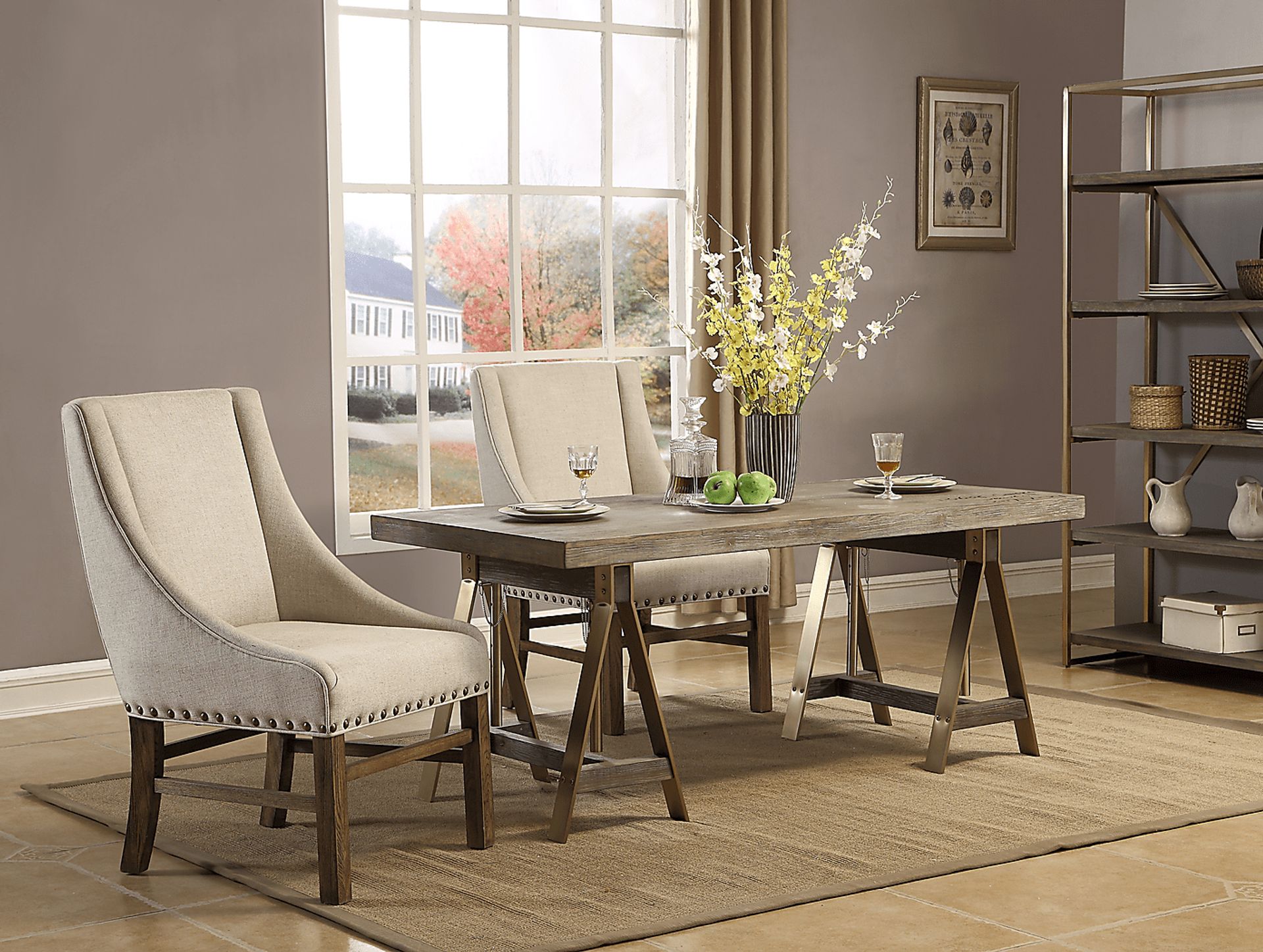 Longcoy Beige Arm Chair - Image 5