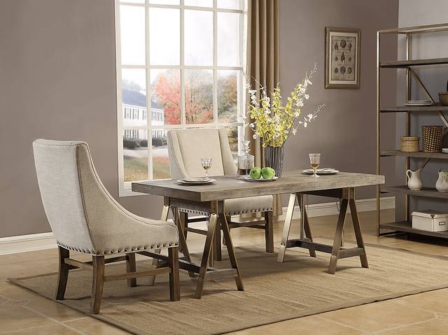 Longcoy Beige Arm Chair - Thumbnail - Image 6