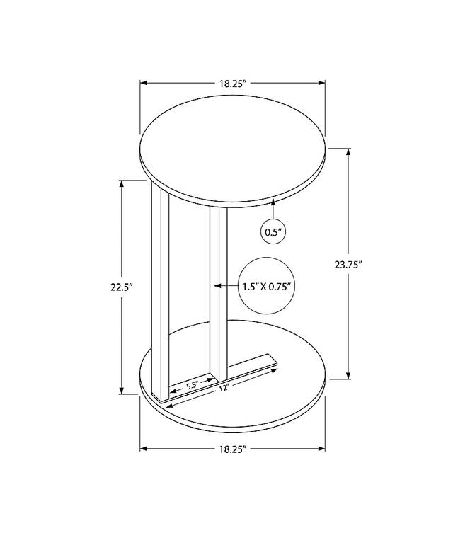 Longlake White Accent Table - Thumbnail - Image 4
