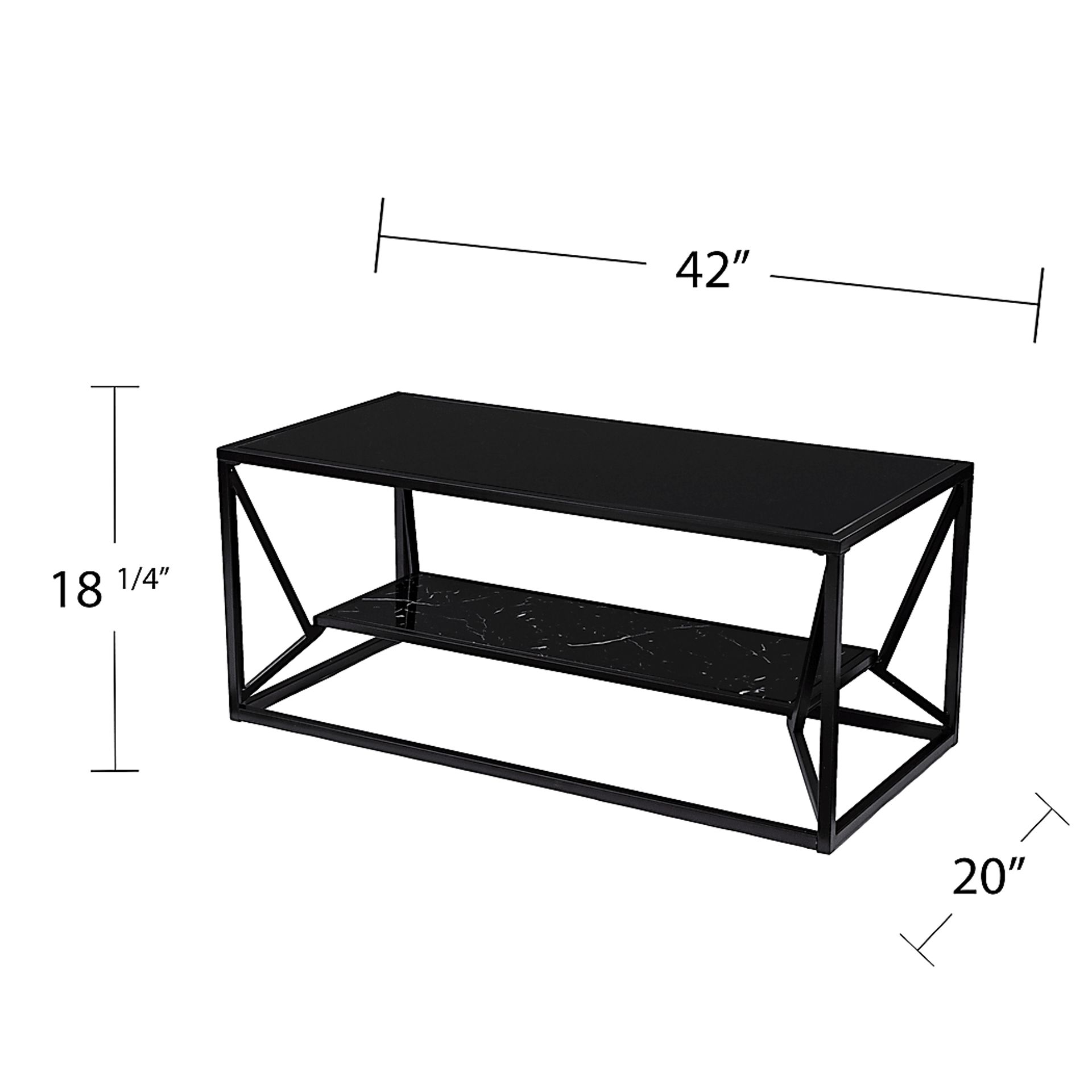 Longspur Black Cocktail Table - Image 6