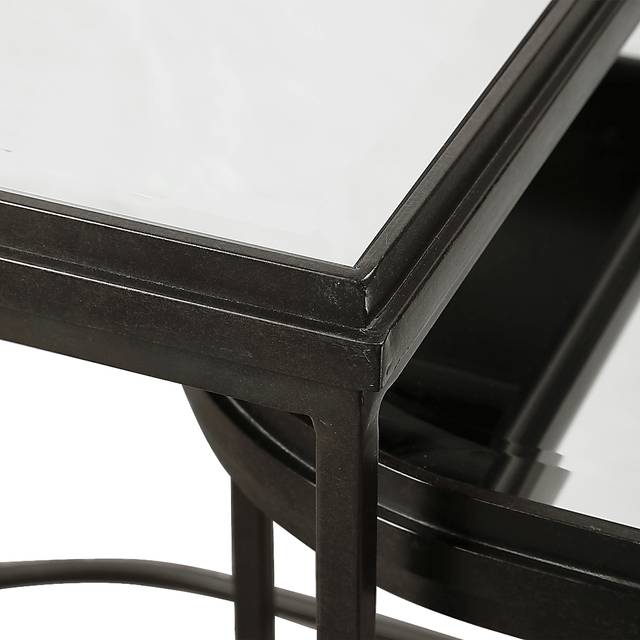 Longvue Black Nesting Table, Set of 3 - Thumbnail - Image 3